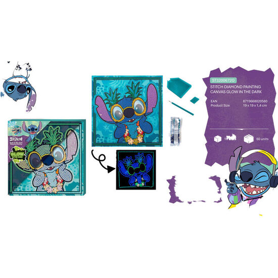 PINTA CON DIAMANTES STITCH DISNEY image 1
