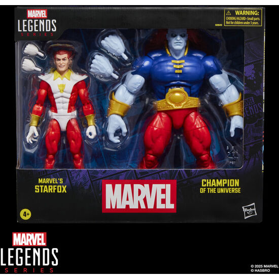 BLISTER 2 FIGURAS STARFOX & CHAMPION OF THE UNIVERSE MARVEL LEGENDS SERIES 15CM image 2