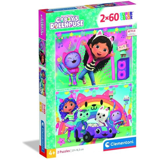 PUZZLE LA CASA DE MUÃ±ECAS DE GABBY 2X60PZS image 0