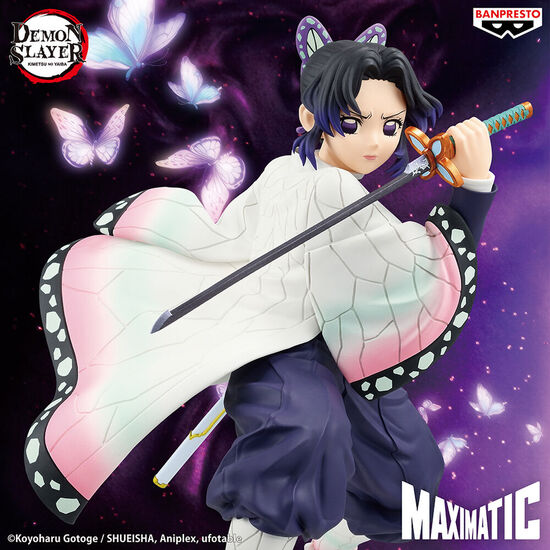 FIGURA SHINOBU KOCHO MAXIMATIC DEMON SLAYER KIMETSU NO YAIBA 18CM image 1