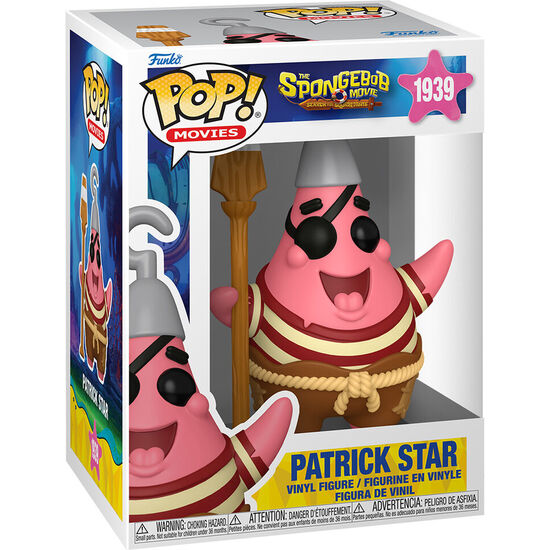 FIGURA POP BOB ESPONJA UNA NUEVA AVENTURA PIRATA PATRICK STAR image 0