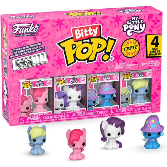 BLISTER 4 FIGURAS BITTY POP MY LITTLE PONY PINKIE PIE image 0