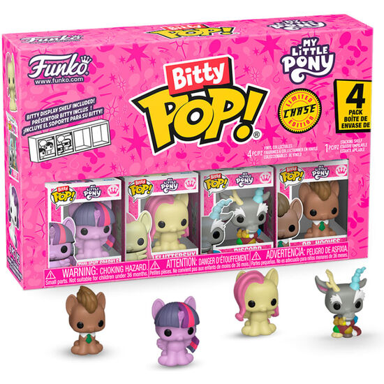 BLISTER 4 FIGURAS BITTY POP MY LITTLE PONY TWILIGHT SPARKLE image 0