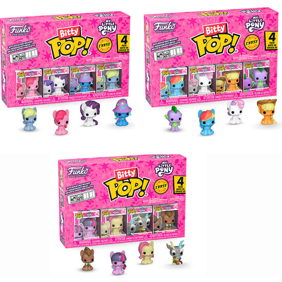 BLISTER 4 FIGURAS BITTY POP MY LITTLE PONY SURTIDO image 3