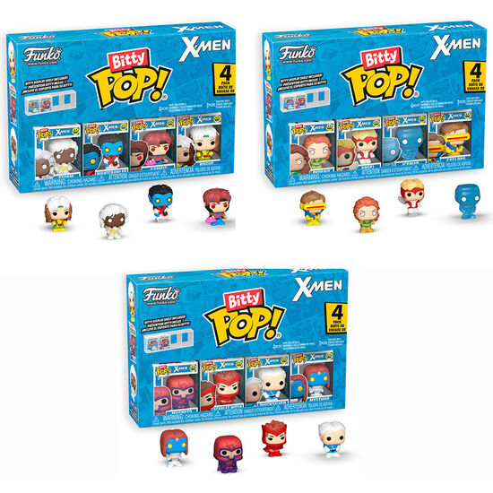 BLISTER 4 FIGURAS BITTY POP MARVEL X-MEN SURTIDO image 3
