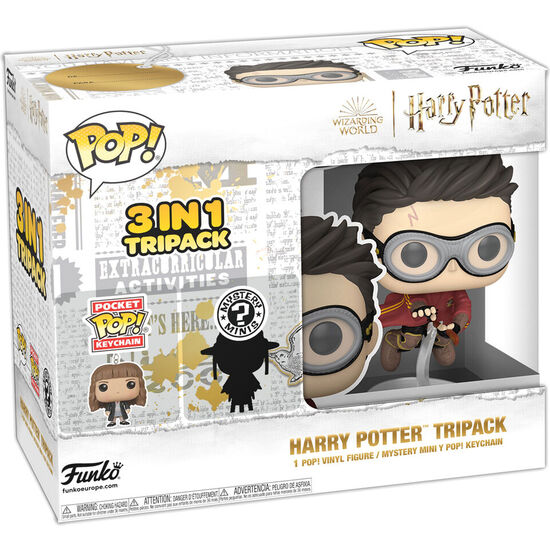 FUNKO TRIPACK POP + MYSTERY MINI + KEYCHAIN HARRY POTTER image 0