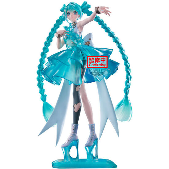 FIGURA EMERALDGEM CLEARLUXE HATSUNE MIKU 28CM image 0