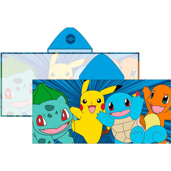PONCHO TOALLA POKEMON MICROFIBRA image 0