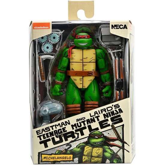 FIGURA MICHELANGELO MUTANT NINJA TORTUGAS NINJA 18CM image 0