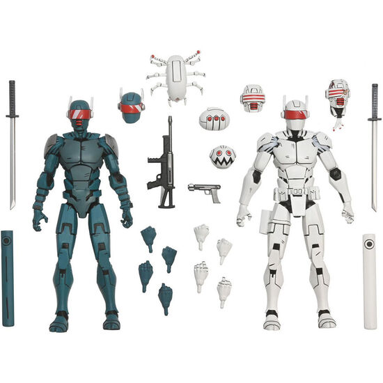 SET 2 FIGURAS SYNJA PATROL TROOP REINFORCEMENTS TEENAGE MUTANT THE LAST RONIN TORTUGAS NINJA 18CM image 1