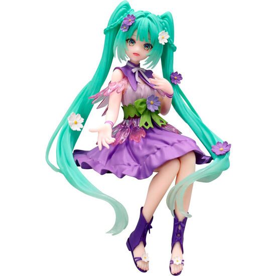 FIGURA NOODLE STOPPER HATSUNE MIKU FLOWER FAIRY COSMOS PURPLE HATSUNE MIKU 14CM image 1