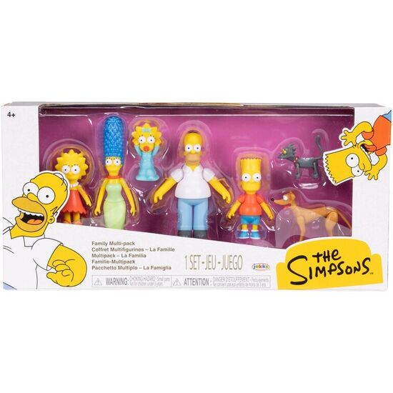 BLISTER 7 FIGURAS FAMILA LOS SIMPSONS 6CM image 0