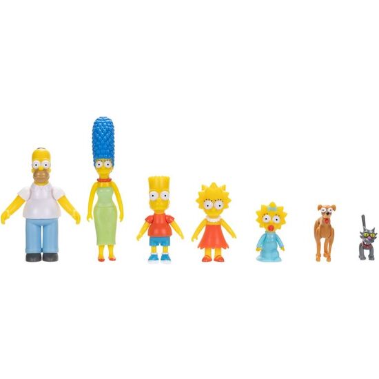 BLISTER 7 FIGURAS FAMILA LOS SIMPSONS 6CM image 2