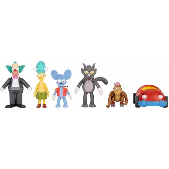 BLISTER 6 FIGURAS LOS SIMPSONS 7CM image 1