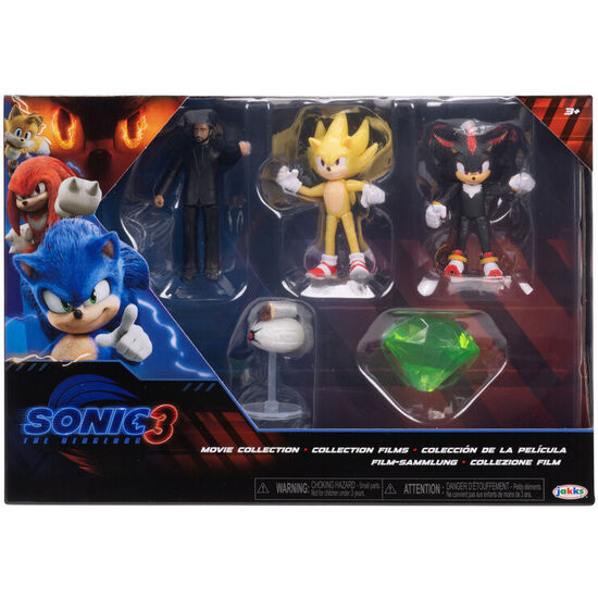 BLISTER 5 FIGURAS WAVE 1 SONIC 3 6CM image 0