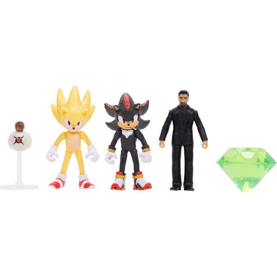 BLISTER 5 FIGURAS WAVE 1 SONIC 3 6CM image 1
