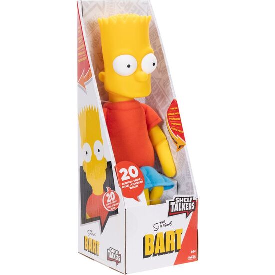 PELUCHE PARLANTE BART SHELF LOS SIMPSONS INGLES 33CM image 0