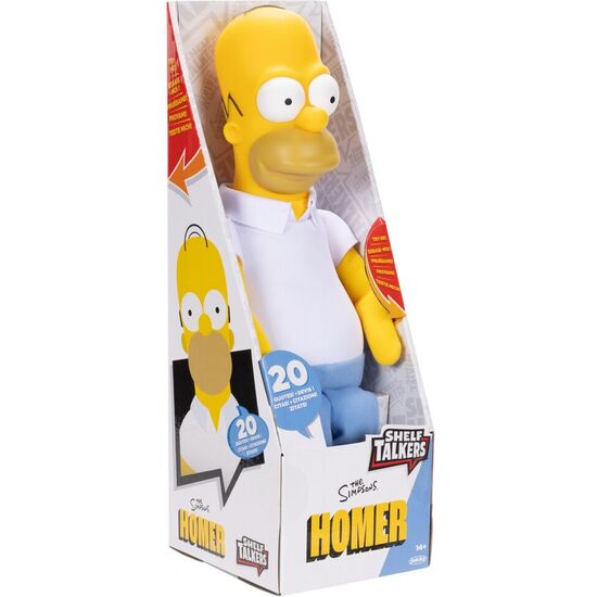 PELUCHE PARLANTE HOMER SHELF LOS SIMPSONS INGLES 33CM image 3