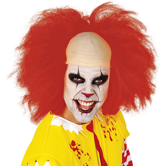 PELUCA LUXE PAYASO MALVADO ROJA image 1