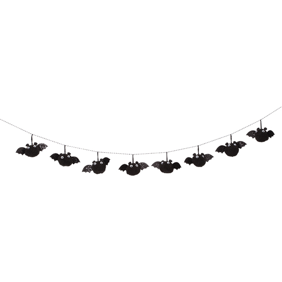 GUIRNALDA MURCIELAGO POM POM C/OJOS MOV. image 4