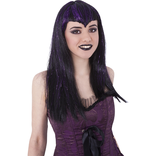 PELUCA VAMPIRESA TRAVIESA NG/LILA AD image 1
