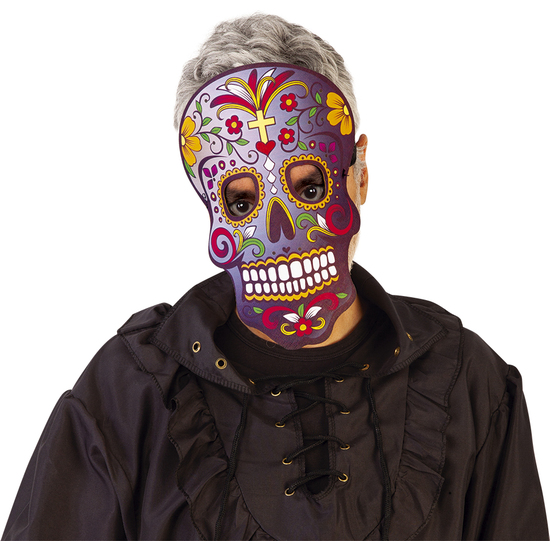 MÁSCARA SUGAR SKULL PIEL (3 SURT) image 1