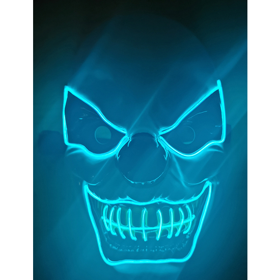 MÁSCARA PAYASO CRAZY CON LUZ image 3