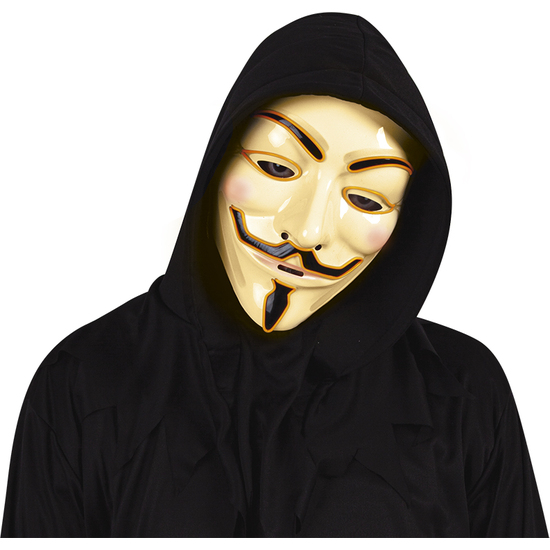 MASCARA ANONYMOUS CON LUZ image 1