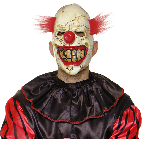 MASCARA PAYASO LOCO CON PELO image 0