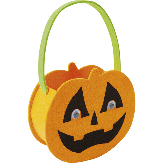 BOLSO PORTACARAMELOS CALABAZA FIELTRO image 1