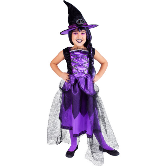 DISFRAZ BRUJA CHIC PÚRPURA INF image 0
