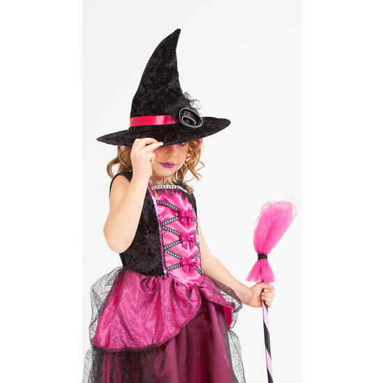 DISFRAZ BRUJA CHIC ROSA INF image 3