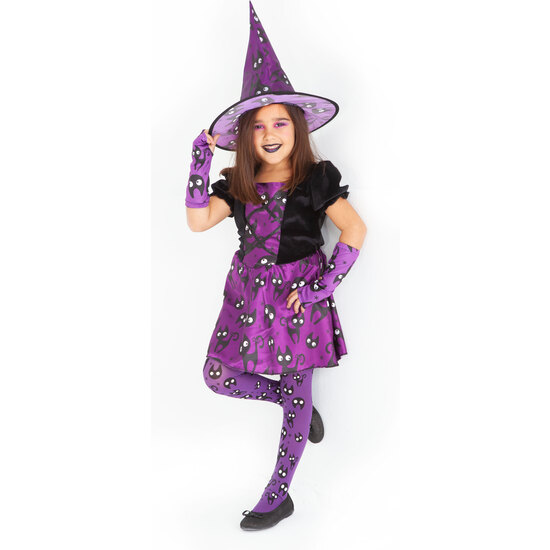 DISFRAZ BRUJA MININOS PURPURA INF image 3