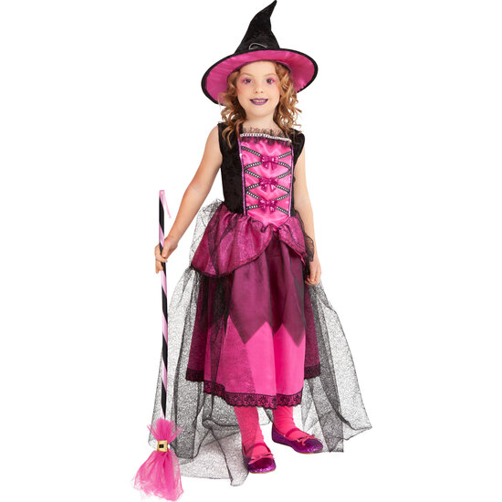 DISFRAZ BRUJA CHIC ROSA INF image 2