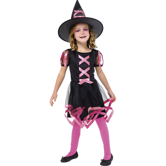 DISFRAZ BRUJA CUCA ROSA INF image 0