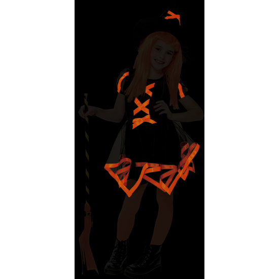 DISFRAZ BRUJA CUCA NARANJA INF image 1