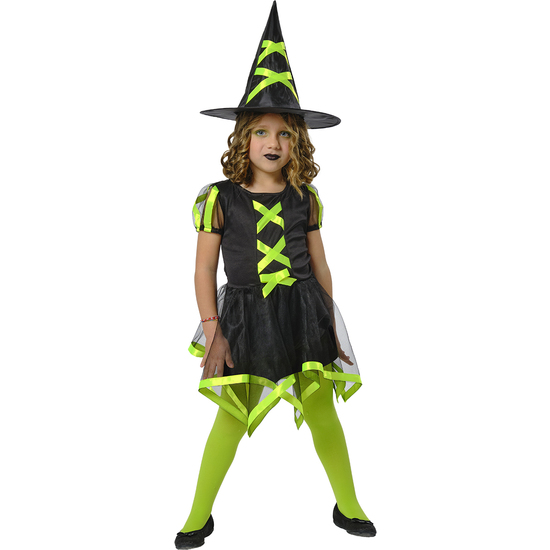DISFRAZ BRUJA CUCA VERDE INF image 0