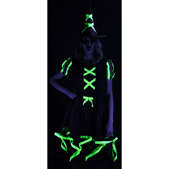 DISFRAZ BRUJA CUCA NEON VERDE AD image 1