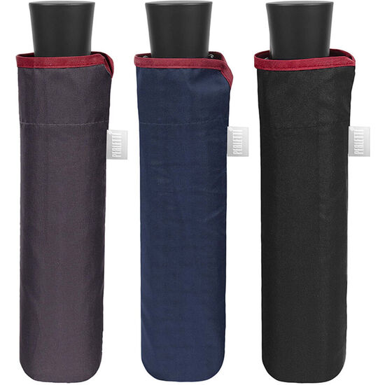 PARAGUAS PLEGABLE MANUAL COLORES OSCUROS 54CM SURTIDO image 0