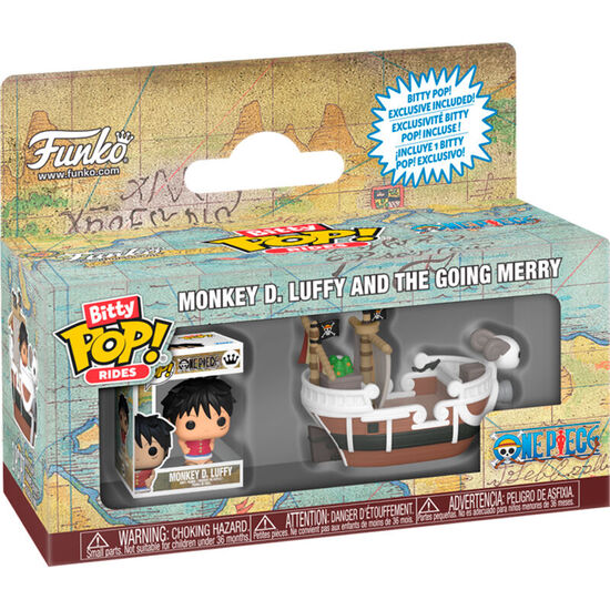 FIGURA BITTY POP RIDE ONE PIECE MONKEY D. LUFFY AND THE GOING MERRY image 1