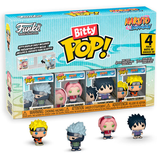 BLISTER 4 FIGURAS BITTY POP NARUTO SHIPPUDEN SURTIDO image 3