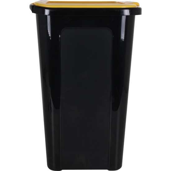 CUBO BASURA COVERLINE 44L NEGRO/TAPA AMARILLA image 2