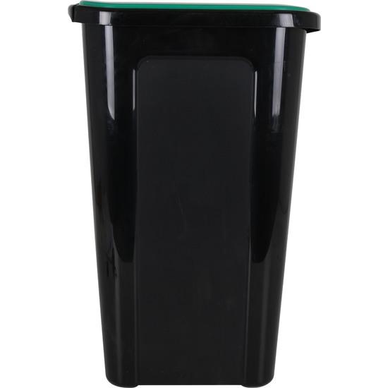 CUBO BASURA COVERLINE 44L NEGRO/TAPA VERDE image 2