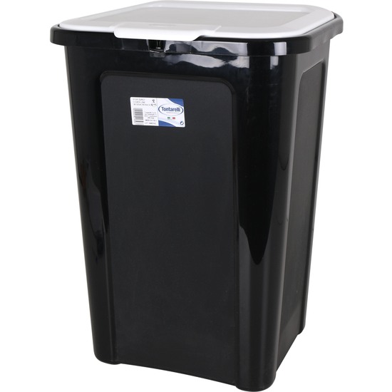 CUBO BASURA COVERLINE 44L NEGRO/TAPA BLANCA image 4