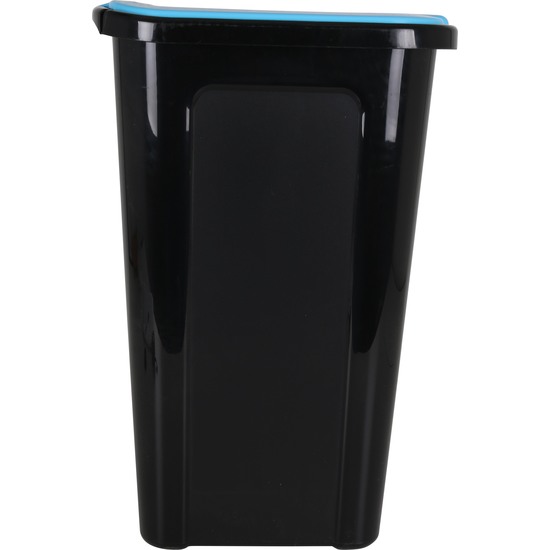 CUBO BASURA COVERLINE 44L NEGRO/TAPA AZUL image 2