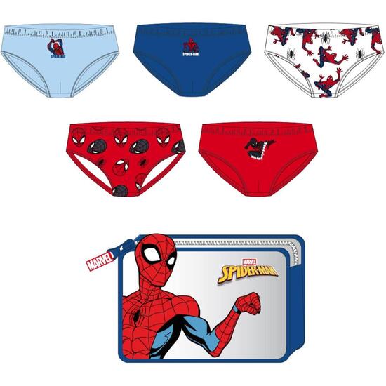 PACK CALZONCILLOS SINGLE JERSEY NECESER SPIDERMAN image 0