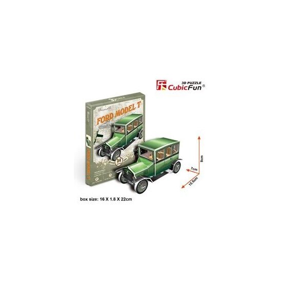 PUZZLE 3D AUTO ANTIGUO-4 CUBICFUN image 0