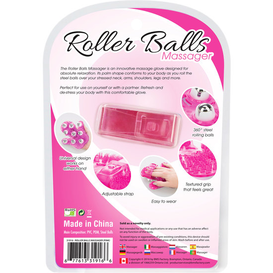 ROLLER BALLS MASSAGER - PINK image 2