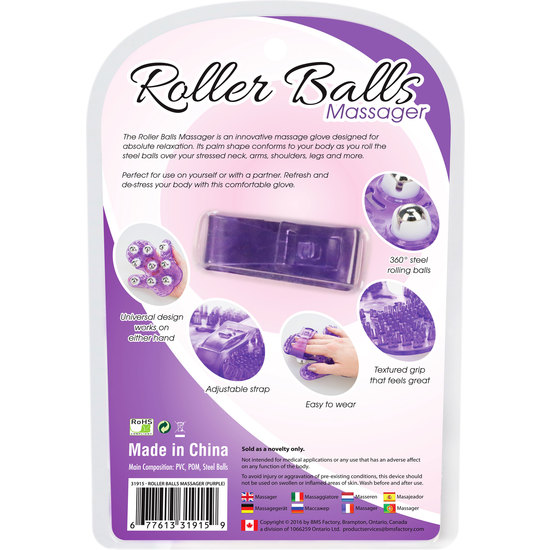 ROLLER BALLS MASSAGER - PURPLE image 2