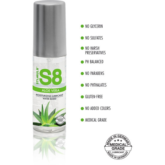 S8 ALOE VERA WATER BASED LUBE 50ML image 1